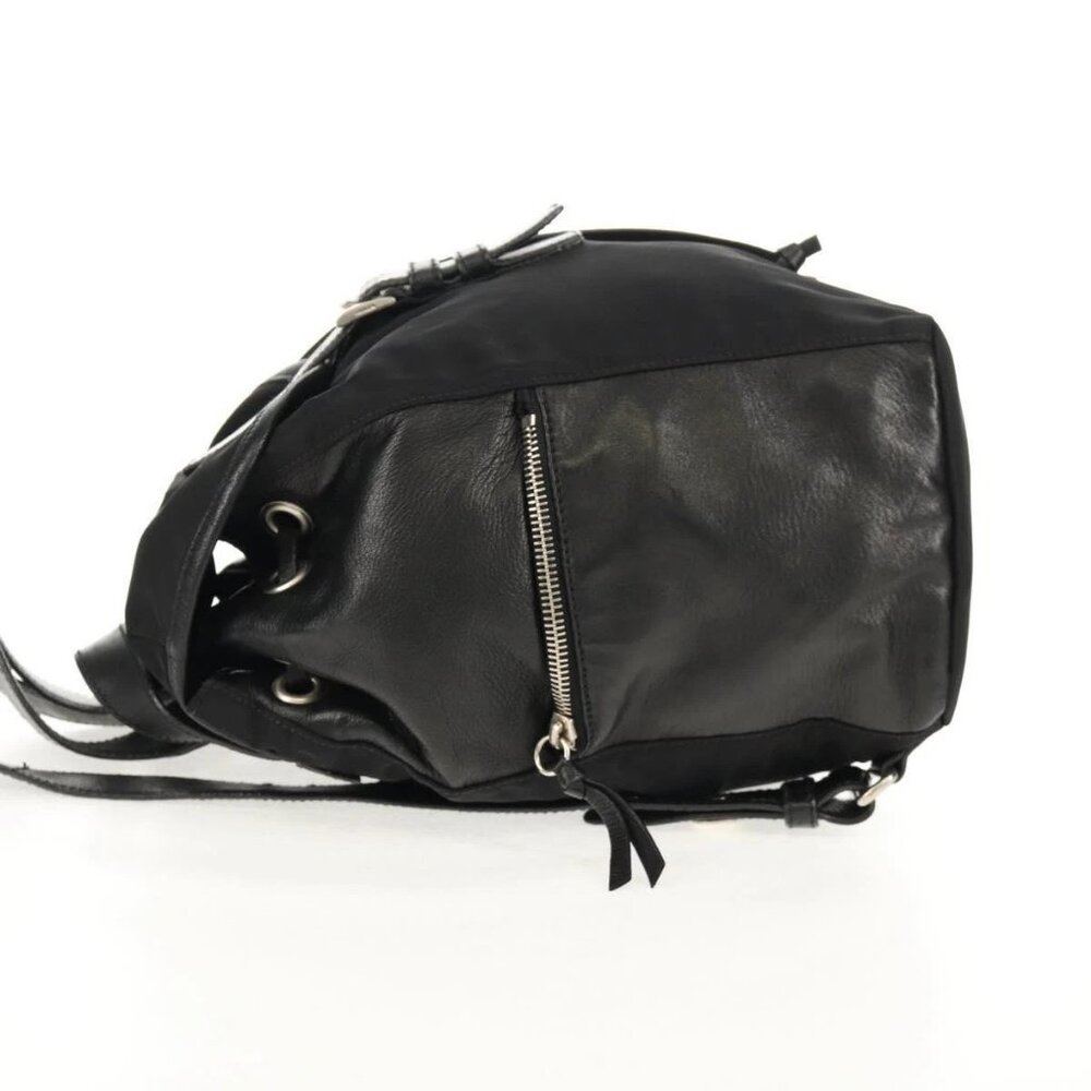 PRADA Backpack Nylon Leather Black Silver Auth - Picture 3 of 16
